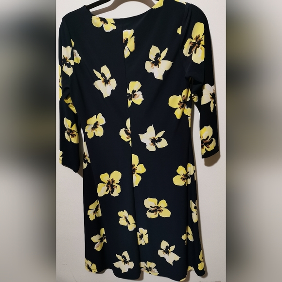 Tommy Hilfiger Floral Navy, White and Yellow Dress - Picture 3 of 7